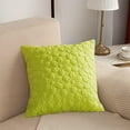 thumbnail image 3 of Quilted Floral Throw Pillow Covers 26 x 26 Inch (Set of 2, Lime), 3 of 7