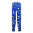 thumbnail image 4 of Birdeem Women Fashion Color Blocked Printed Drawstring Pants, 4 of 5