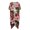 Pink Hibiscus, variant on HELLHERO Rainbow Lines Beach Cover Up Polyester Sexy Free Size Long Kimono Swimsuit Cover Up for Women