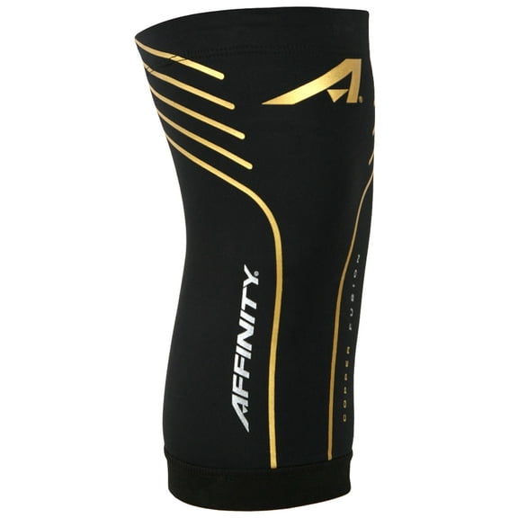Affinity Copper Infusion Knee Sleeve,  X-Large Black/Gold - Unisex