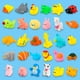 thumbnail image 2 of Juguete de vinilo con forma de pato amarillo para el baño de bebés, pequeño animal de juguete para jugar con el agua, regalo pequeño para jardín de infantes, 2 of 5