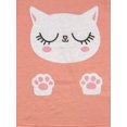 thumbnail image 4 of MyFav Big Kids Girls Sleeveless Pajama Sets Cute Cat Sleepwear Loungewear, 4 of 5