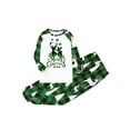thumbnail image 2 of Elippeo Family Matching Christmas Pajamas, Baby Romper/Deer Letter Snowflake Pattern Long Sleeve Tops and Plaid Pants Sleepwear Set, 2 of 6