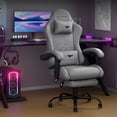 thumbnail image 2 of Auxe Gaxe Gaming Chairs for Adults with Footrest,Ergonomic PU Leather PC Gaming Chair,High Back Reclining Computer Desk Chair with Lumbar Support and Headrest, 2 of 9