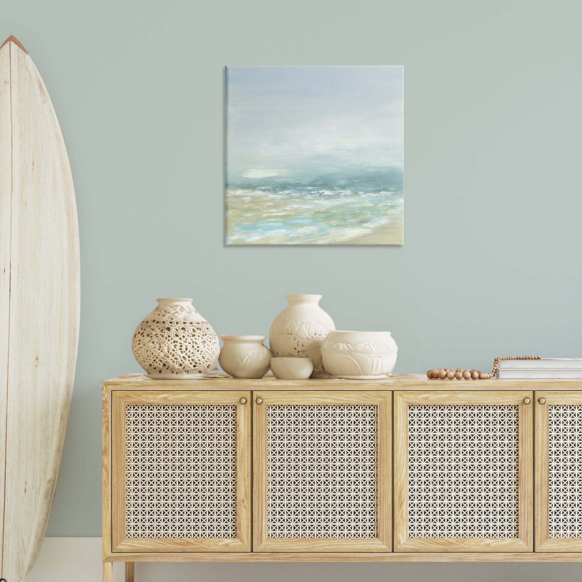 Stupell Industries Energetic Beach Expression Nautical & Beach Painting Wrapped Canvas Art Print Wall Art, 30 x 30