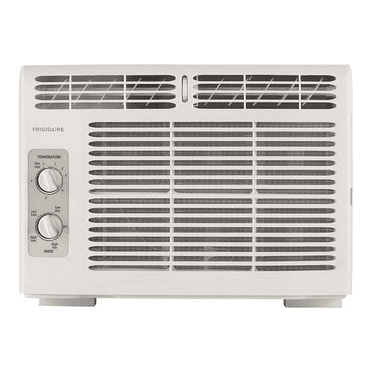 Frigidaire FFRA051WA1 16" Window-Mounted Air Conditioner with 5000 BTU Cooling Capacity; Effortless Restart/Temperature Control and 2 Fan Speeds in White