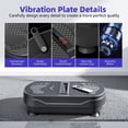 thumbnail image 3 of Airfind Vibration Plate Exercise Machine for Lymphatic Drainage, Full Body Workout Vibration Platform with Bluetooth Speaker,2 Loops and 5 Resistance Bands for Home Exercise Gym,450lb Capacity,Black, 3 of 9