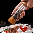 thumbnail image 4 of Premium Acrylic Salt and Pepper Grinder Set, Manual Salt and Pepper Mills- Wooden Shakers, 4 of 5