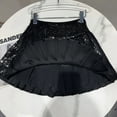 thumbnail image 7 of Girl's Sequins Pleated Skirt Pleated Skirt Full of Sequins Sweet Anti-Shine Dance Costumes Performance Outfit Black 4-5Years, 7 of 7