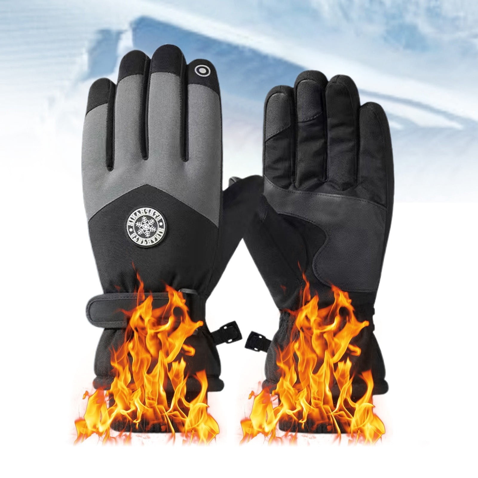 Rechargeable USB Heated Gloves for Men Women Electric Gloves with Touchscreen Heated Hand Warmer for Work Cycling Skiing Outdoor Activities
