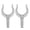 2pcs, variant on Boat Maintenance Oar Holder, Aluminum Alloy U-Shaped Support Cradle With Mounting Post for Marine Replacement Hardware