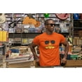 thumbnail image 2 of Old Glory Mens Pumpkin Face with Aviator Sunglasses Costume Short Sleeve Graphic T Shirt, 2 of 6
