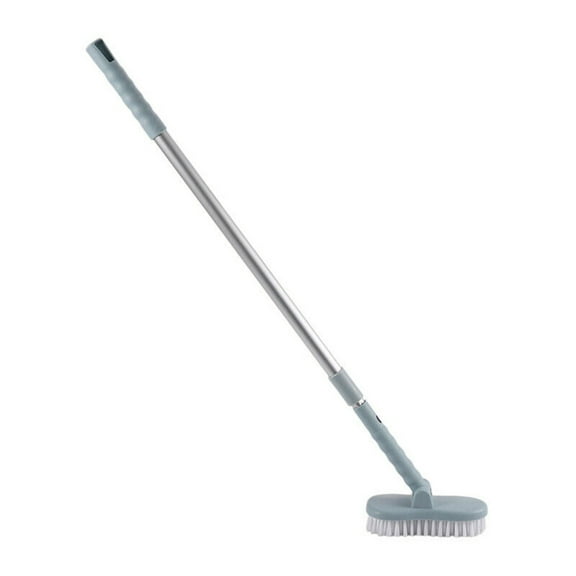 Floor Scrub Brush with Long Handle, Cleaning Brush for Bathroom, Tub, Kitchen, Swimming Pool, Patio, Garages, 1Pcs
