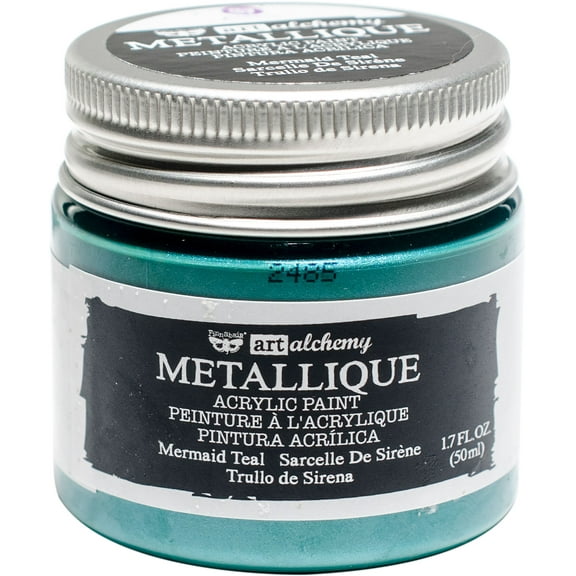 PRIMA MARKETING INC Art Alchemy - Metallique - Mermaid Teal 1.7 fl.oz (50ml) UPC 655350964467