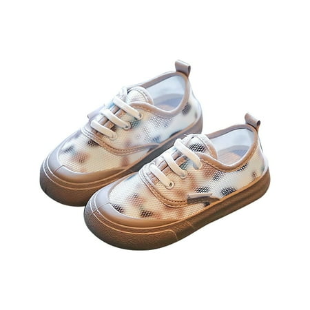 Baby Shoes Girl Formal Casual Shoes Board Shoes Canvas Shoes Mesh Casual Shoes Breathable One Foot Off Sneakers Girls  Sneakers Size 11 Years-11.5 Years