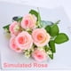 thumbnail image 5 of Rosas artificiales de seda | 10 rosas artificiales realistas para bodas y decoración del hogar | Ramo de tela para jarrones, fiestas y San Valentín, 5 of 6