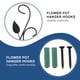 thumbnail image 4 of Soporte de pared para colgar plantas, para interior y exterior (negro), 4 of 6