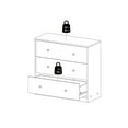 thumbnail image 5 of Tvilum Studio 3-Piece Bedroom Set - 6 Drawer Double Dresser And Chest Set Of 2, Jackson Hickory, 5 of 11