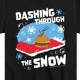 thumbnail image 3 of SpongeBob SquarePants - Dashing Through The Snow - Toddler And Youth Short Sleeve Graphic T-Shirt, 3 of 6