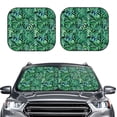 thumbnail image 2 of Sikiie Monstera Leaves Print Foldable Car Windshield Sun Visor, Car Window Sunshade Suitable for Sedan, SUV and Truck Car Accessories-Medium, 2 of 6