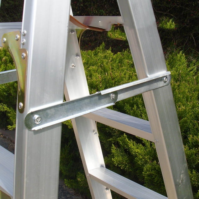 kurtrusly 2x Folding Step Ladder Hinge Tie Rod Ladder Hinge Attachment Stepladders Tie Rod Replacement Kit White