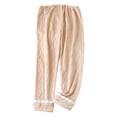 thumbnail image 2 of Vetsdori Womens Flannel Pajamas Pants Soft Lightweight Pj Bottoms Holiday Sleep Pants Sleepwear Holiday Lounge Pants for Women Solor Color, 2 of 3