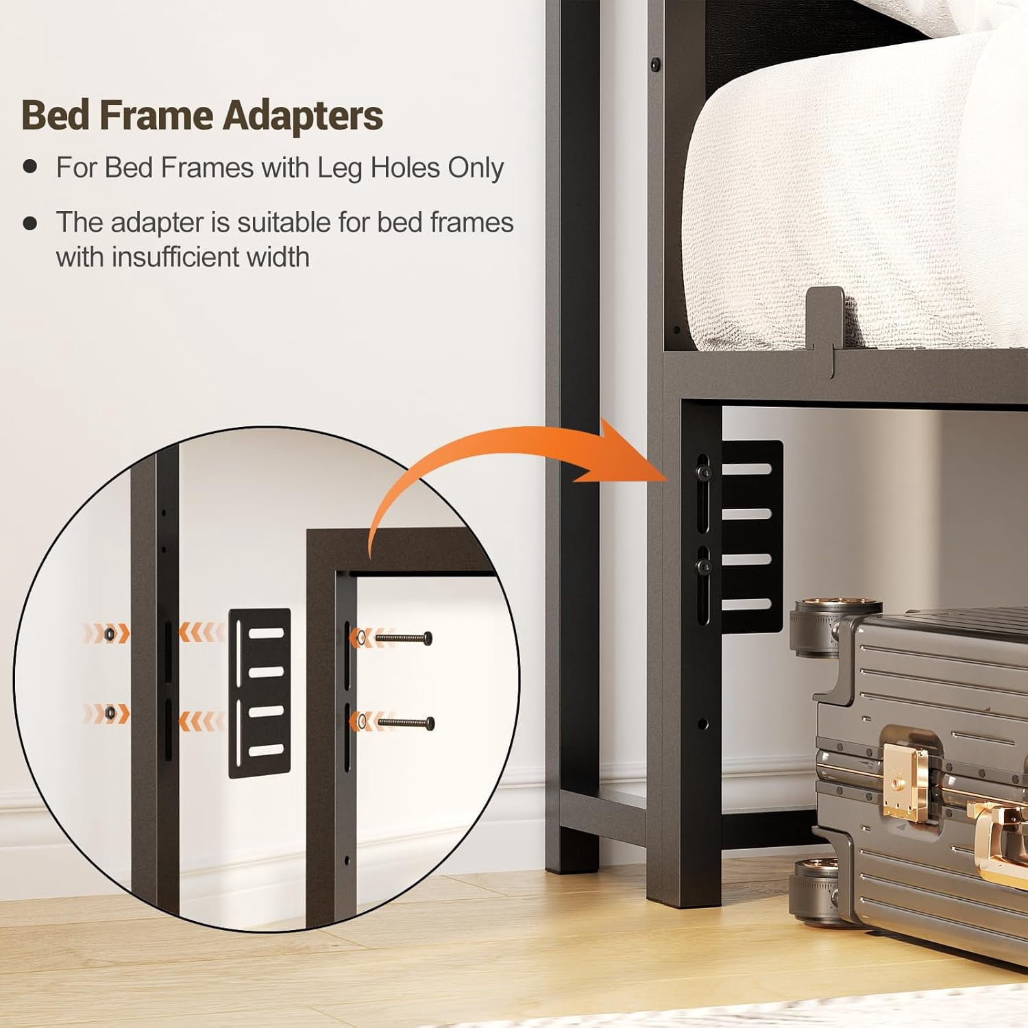 Homieasy Headboard for King Size Bed with Storage Shelf, Head board with 3 Outlets and 2 USB Ports, Headboards with RGB LED Light, Height Adjustable, Sturdy and Stable, Easy Assembly, Black