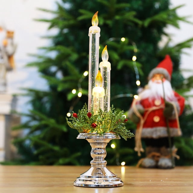 Oxodoi Clearance Christmas Wax Candlesticks,Table Candlesticks Hotel Mall Decorations Christmas Tree Decorations