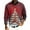 White, variant on Wutalume Men's V-Neck Christmas Print Sweater, Long Sleeve Ribbed Knit Pullover, Cozy Stretch Top for Holiday Parties, Casual Comfort and Layering,Army Green L