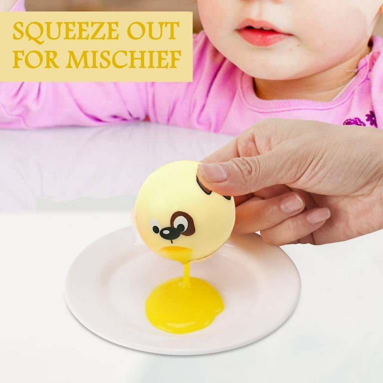 4-Pack Puking Slime Ball Toy - Sucking Fidget Stress Balls, Gross Gag Gifts For Kids & Adults