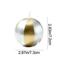 thumbnail image 3 of Kumdkd Gold Decorative Scented Candle, 2.8 Inch Metal Sphere Soy Wax Candle for Table Centerpiece, Valentine's Day Gifts, Christmas Decor, Romantic Dinner, Home Ambiance, Gifts for Women, 3 of 6