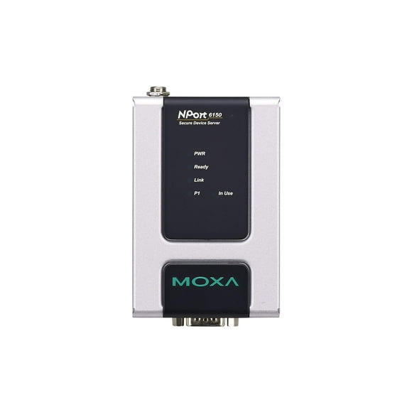 MOXA NPort 6150 -1 Port RS-232/422/485 Secure Device Server, 12-48V, w/ Adapter