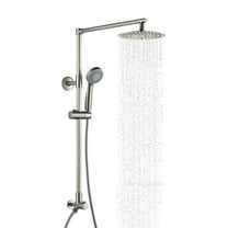 Fennocasa Polaris 3 Rain Showerhead with 3-Setting Handheld Shower Combo, 1.8 GPM Brushed Nickel