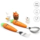 thumbnail image 2 of Cuchara y tenedor para niños que se alimentan solos, cubiertos de acero inoxidable para bebés, juego de cubiertos para niños, juego de cubiertos de viaje para mayores de 18 meses, 2 of 5