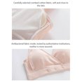 thumbnail image 4 of Women Nursing Bras Wire Free Breastfeeding Tank Bra V-neck Maternity Bra Front Snap Padded Sleep Bralettes, 4 of 8