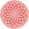 thumbnail image 1 of Ahgly Company Indoor Round Patterned Bean Red Area Rugs, 6' Round, 1 of 6