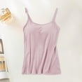 thumbnail image 2 of Womens Sleeveless Tank Top Loose Fit Spaghetti Strap with Built in Bra Casual Comfortable Basic Camisoles by Yigetop Beige L, 2 of 6