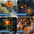 thumbnail image 6 of Hot Air Balloon Solar Lantern with Flickering Flame Lights，Hanging Solar Lanterns Outdoor Lights ，Waterproof Lanterns Garden Patio Yard Party Decor (Yellow), 6 of 7