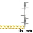 thumbnail image 2 of Dimaya Fine Jewelry Genuine 14k Yellow Gold 3.6mm Light Cuban Chain Necklace for Men and Women - Available in 20" 22" 24", 2 of 5