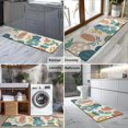 thumbnail image 2 of Beige Pioneer Flower and Leaf Pattern Kitchen Rug Mat,Kitchen Runner Rugs Non Skid Washable,Decorative Kitchen Floor Mats for Kitchen,Sink,Laundry,17"X47", 2 of 5
