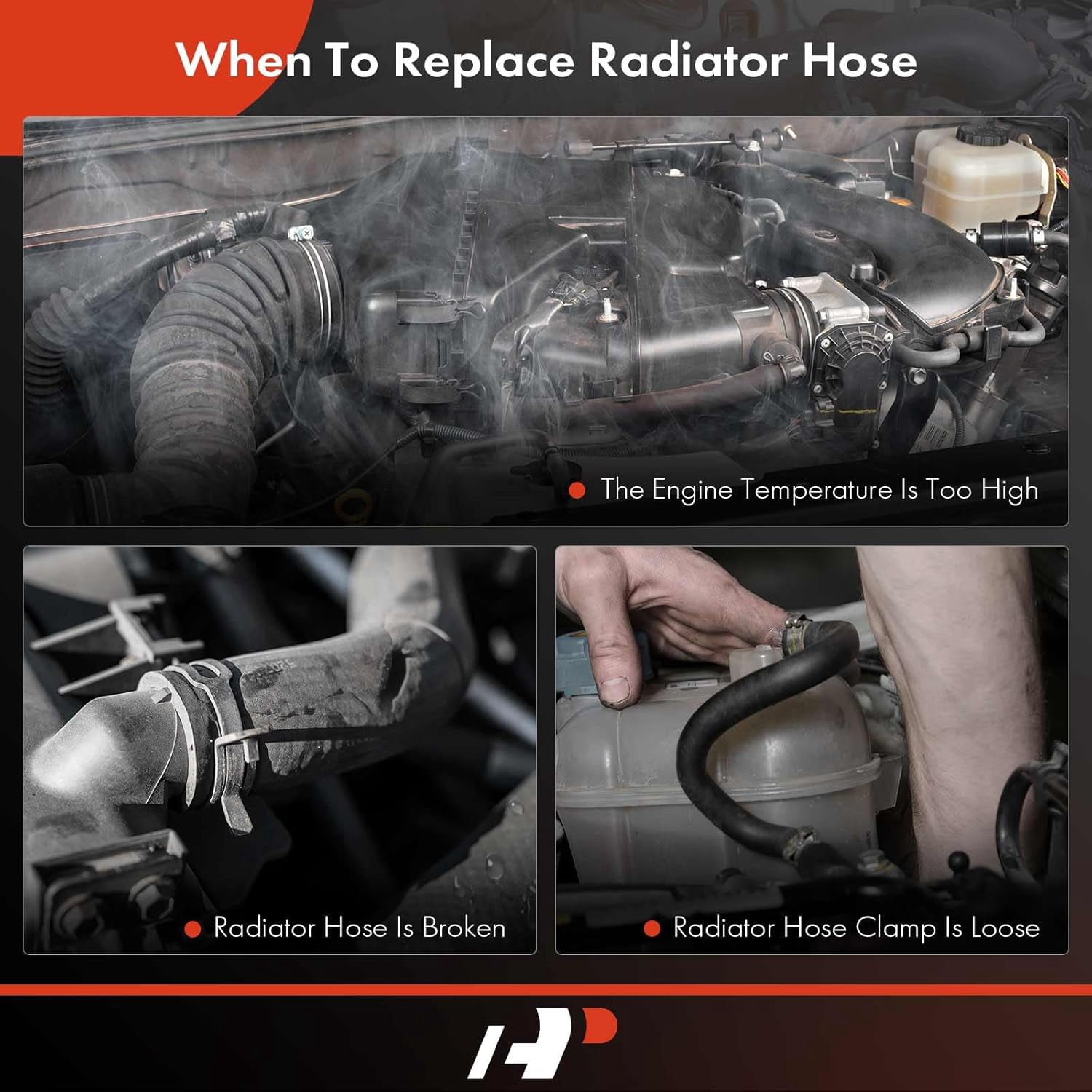 A-Premium APRH0006 Upper Radiator Coolant Hose Replacement