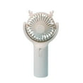 thumbnail image 2 of ¡Gran Descuento!, Mini ventilador portátil, silencioso y potente, diseño bonito, pequeño ventilador de escritorio de 3 velocidades con base, ligero, para maquillaje, recargable por USB Akmoler, 2 of 9