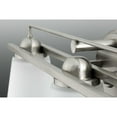 thumbnail image 6 of Flight Collection Three-Light Brushed Nickel Etched Glass Coastal Bath Vanity Light, 6 of 7