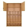 thumbnail image 6 of Tot Mate School Age Floor Locker with 10 Cubbies & Locking Cabinet, Maple, 46"W x 15"D x 71.5"H, RTA, 6 of 8
