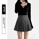 thumbnail image 3 of Elegante minivestido estilo preppy, falda plisada de cintura alta, corte en A, para primavera y verano, 3 of 5