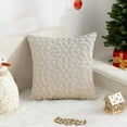 thumbnail image 5 of Twfbrm Christmas Pillow Cover, 18x18 Inch Embroidered Snowflake Throw Pillow Cover, Soft Fluffy Pillowcases Winter Holiday Decorative Cushion Covers Christmas Decorations for Couch Sofa Living Room, 5 of 6
