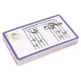 thumbnail image 1 of 50 Pcs Music Flash Cards Color Coded Double Sided Piano Note Flash Cards for Learning, 1 of 4