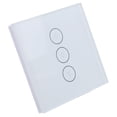 thumbnail image 2 of Commutateur de Lumière Intelligent de Contrôle d'Application, Commutateur d'Éclairage de Mur Intelligent d'Eu 110-240V de Télécommande d'Application de Pôle Unique pour l'Appartement pour le Bureau Blanc, 2 of 8
