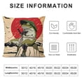 thumbnail image 5 of Erapdaur Frog Pillow Covers Outdoor Decorative for Couch Bed Sofa Square 1PC Short Plush Velvet Breathable Fabric Home Furnishing 22x22in, 5 of 5