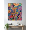 thumbnail image 2 of J Poster Wall Art, Modern Wall Decor For Living Room Bedroom, 24x36 UNFRAMED, 2 of 3